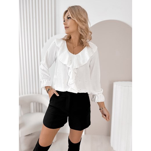 bluzka lionel biała one size ze sklepu UBRA w kategorii Bluzki damskie - zdjęcie 187642891