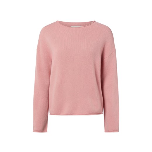 Marc O'Polo Sweter damski z dzianiny wykonany z wełny dziewiczej Kobiety wełna ze strzyży brudny róż jednolity ze sklepu vangraaf w kategorii Swetry damskie - zdjęcie 187643621