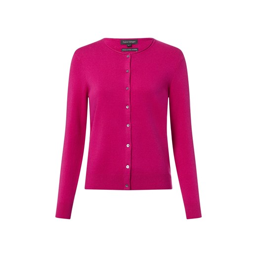 Franco Callegari Kardigan damski z zawartością kaszmiru Kobiety wyrazisty róż marmurkowy ze sklepu vangraaf w kategorii Swetry damskie - zdjęcie 187643653