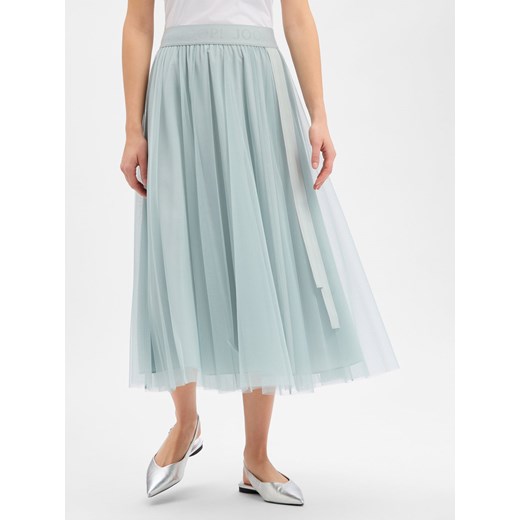 JOOP! Damska tiulowa spódnica - Frida Kobiety Sztuczne włókno miętowy jednolity ze sklepu vangraaf w kategorii Spódnice - zdjęcie 187643683