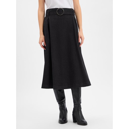 More & More Dżinsowa spódnica damska Kobiety Jeansy antracytowy jednolity More & More 40 vangraaf