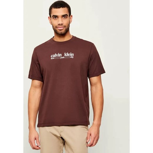 Calvin Klein Jeans T-shirt NYC GRAPHIC | Regular Fit ze sklepu Gomez Fashion Store w kategorii T-shirty męskie - zdjęcie 187644574
