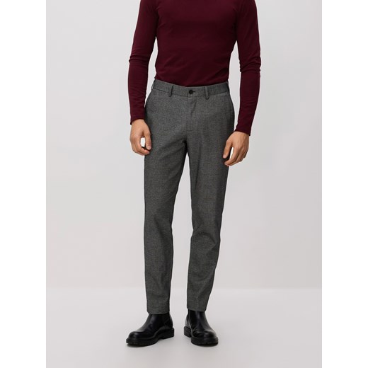 Reserved - Spodnie chino slim fit - ciemnoszary ze sklepu Reserved w kategorii Spodnie męskie - zdjęcie 187644860