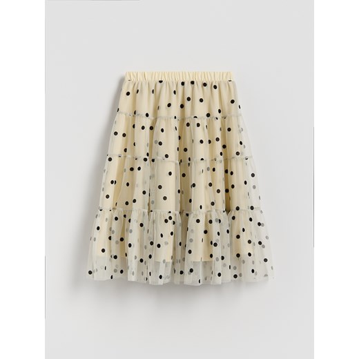 Reserved - Tiulowa spódnica w kropki - wielobarwny ze sklepu Reserved w kategorii Spódnice dziewczęce - zdjęcie 187644933