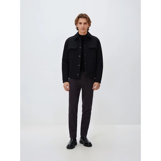 Reserved - Bawełniane spodnie slim fit - mahoniowy ze sklepu Reserved w kategorii Spodnie męskie - zdjęcie 187644990