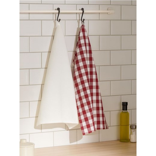 Sinsay - Ścierki kuchenne 2 pack - czerwony ze sklepu Sinsay w kategorii Fartuchy kuchenne - zdjęcie 187646021