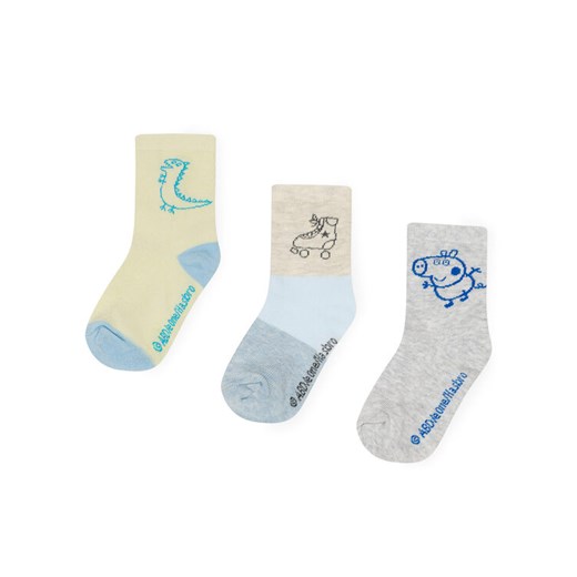 Skarpety długie Peppa Pig ACCS-SS24-234PP-A Niebieski Peppa Pig 27_30 eobuwie.pl