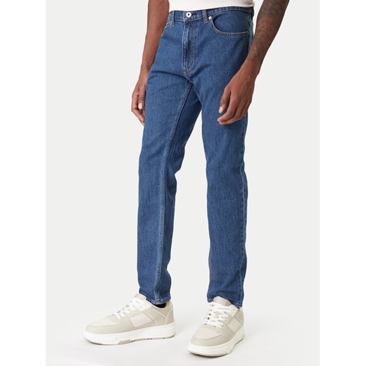 HUGO Jeansy Zane 50551886 Granatowy Skinny Fit ze sklepu MODIVO w kategorii Jeansy męskie - zdjęcie 187646410