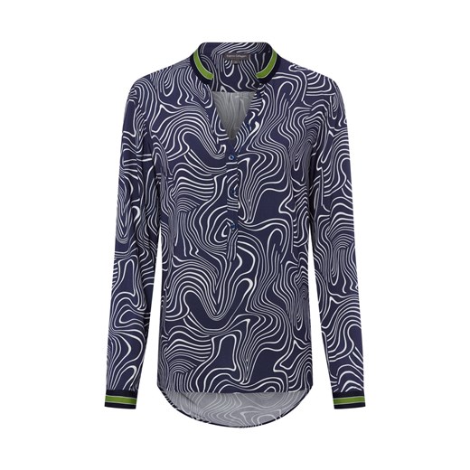 Franco Callegari Bluzka damska tunika Kobiety wiskoza granatowy wzorzysty ze sklepu vangraaf w kategorii Bluzki damskie - zdjęcie 187647973