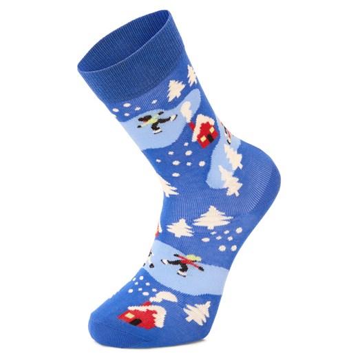 Happy Socks Skarpety unisex Kobiety,Mężczyźni Bawełna niebieski wzorzysty ze sklepu vangraaf w kategorii Skarpetki damskie - zdjęcie 187647974