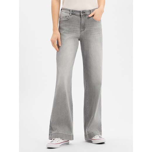 BRAX Dżinsy - Magic Maine Kobiety Bawełna szary jednolity ze sklepu vangraaf w kategorii Jeansy damskie - zdjęcie 187647990