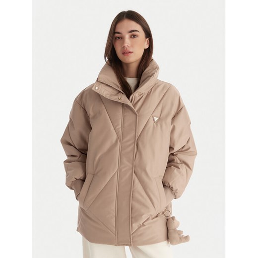 Guess Kurtka zimowa V5BL13 WHHZ2 Beżowy Regular Fit ze sklepu MODIVO w kategorii Kurtki damskie - zdjęcie 187648791