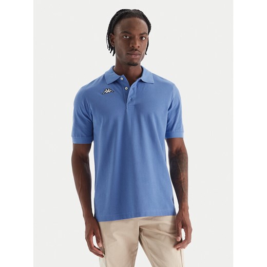 Kappa Polo Logo Sharas Mss 302B3D0 Niebieski Regular Fit ze sklepu MODIVO w kategorii T-shirty męskie - zdjęcie 187648801