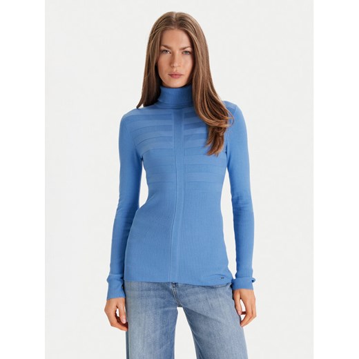 Morgan Golf 132-MENTOS.M Niebieski Slim Fit ze sklepu MODIVO w kategorii Swetry damskie - zdjęcie 187648872