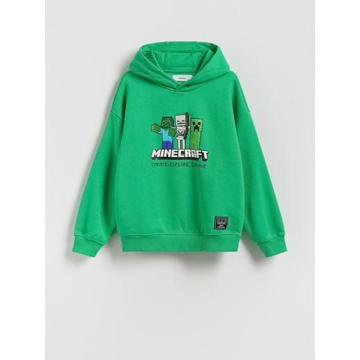 Reserved - Bluza Minecraft - zielony ze sklepu Reserved w kategorii Bluzy chłopięce - zdjęcie 187649632
