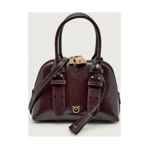 Pinko Skórzany kuferek BOWLING BAG ZIP MINI ze sklepu Gomez Fashion Store w kategorii Kuferki - zdjęcie 187650611