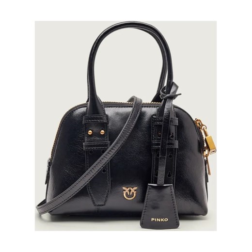 Pinko Skórzany kuferek BOWLING BAG ZIP MINI ze sklepu Gomez Fashion Store w kategorii Kuferki - zdjęcie 187650612