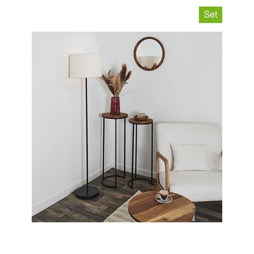 THE HOME DECO FACTORY Stoliki (2 szt.) w kolorze czarno-brązowym ze sklepu Limango Polska w kategorii Stoliki kawowe - zdjęcie 187652343