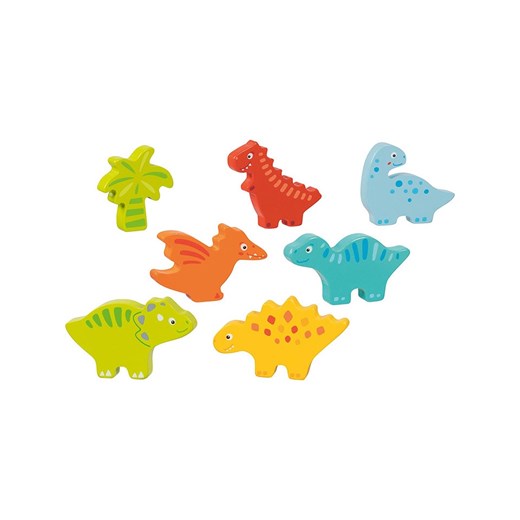 Goki 7-częściowe drewniane puzzle &quot;Dinosaurs&quot; - 2+ ze sklepu Limango Polska w kategorii Zabawki - zdjęcie 187652370