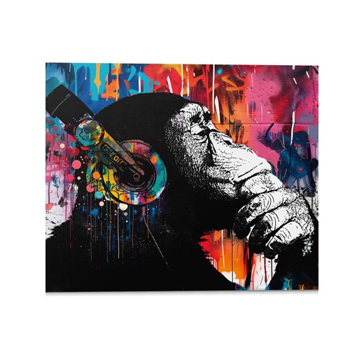 Orangewallz Druk artystyczny &quot;Chimp Stereo&quot; ze sklepu Limango Polska w kategorii Obrazy - zdjęcie 187652372