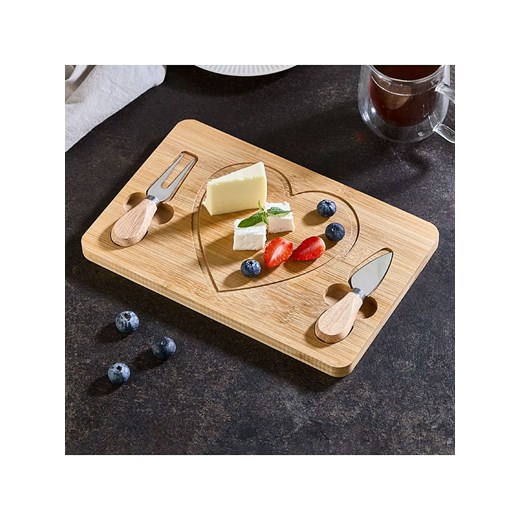 Violeta Home Deska w kolorze jasnobrązowym do serwowania - 29 x 18 cm ze sklepu Limango Polska w kategorii Misy i tace dekoracyjne - zdjęcie 187652530