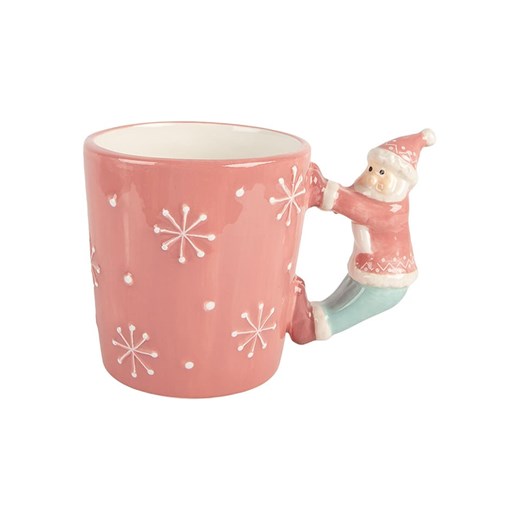 Clayre &amp; Eef Kubek jumbo w kolorze jasnoróżowym - 400 ml ze sklepu Limango Polska w kategorii Dzbanki i zaparzacze - zdjęcie 187652602