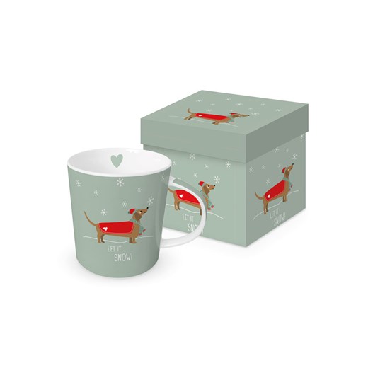 ppd Kubek jumbo &quot;Winter Story&quot; w kolorze szarym - 400 ml ze sklepu Limango Polska w kategorii Dzbanki i zaparzacze - zdjęcie 187652834