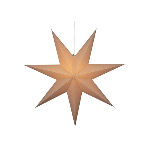 STAR Trading Gwiazda papierowa &quot;Plain&quot; w kolorze beżowym - Ø 90 cm ze sklepu Limango Polska w kategorii Oświetlenie - zdjęcie 187652924