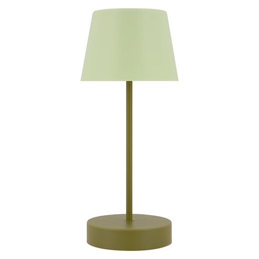 Remember Lampa stołowa LED &quot;Oscar&quot; w kolorze zielono-oliwkowym - wys. 33,5 x Ø 14,5 cm ze sklepu Limango Polska w kategorii Oświetlenie - zdjęcie 187652932