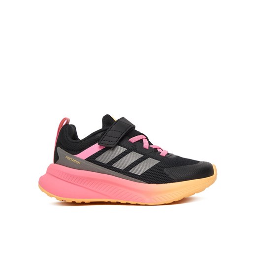 Sneakersy adidas Fortarun 4.0 El C JR9831 Czarny ze sklepu eobuwie.pl w kategorii Buty sportowe dziecięce - zdjęcie 187652990