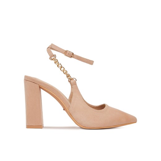 DeeZee Czółenka HT368-1 Beżowy ze sklepu MODIVO w kategorii Sandały damskie - zdjęcie 187653043