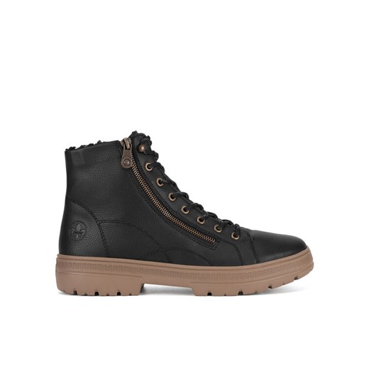 Rieker Trzewiki N0031-00 Czarny ze sklepu MODIVO w kategorii Botki - zdjęcie 187653053