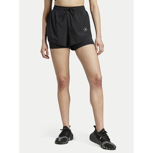 adidas by Stella McCartney Szorty sportowe TruePurpose 2-in-1 IB6824 Czarny Regular Fit ze sklepu MODIVO w kategorii Szorty - zdjęcie 187653120