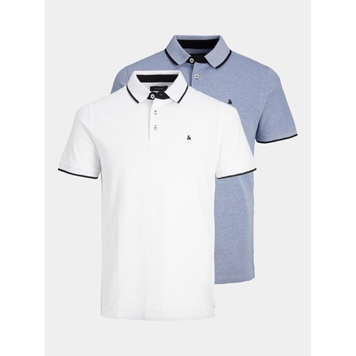 Jack & Jones Komplet koszulek polo Paulos 12191216 Kolorowy Slim Fit ze sklepu MODIVO w kategorii T-shirty męskie - zdjęcie 187653141