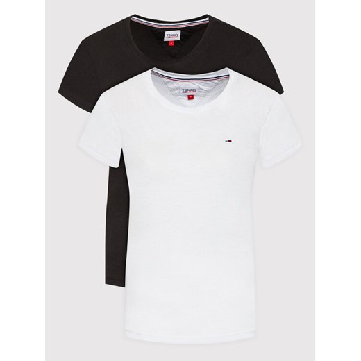 Tommy Jeans Komplet t-shirtów Soft DW0DW11459 Kolorowy Regular Fit ze sklepu MODIVO w kategorii Bluzki damskie - zdjęcie 187653363