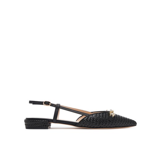 TWINSET Baleriny 251TGT052 Czarny ze sklepu MODIVO w kategorii Sandały damskie - zdjęcie 187653613