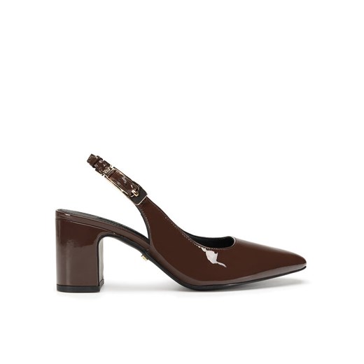 GINO ROSSI Czółenka JORDANA-115997 Brązowy ze sklepu MODIVO w kategorii Sandały damskie - zdjęcie 187653641