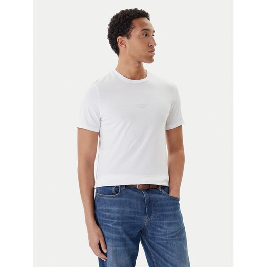 Guess T-Shirt M2YI72 I3Z14 Biały Slim Fit ze sklepu MODIVO w kategorii T-shirty męskie - zdjęcie 187653710