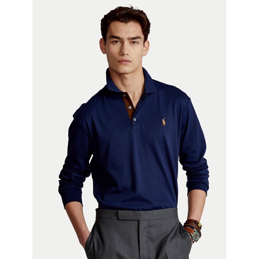 Polo Ralph Lauren Polo 710671785001 Granatowy Slim Fit ze sklepu MODIVO w kategorii T-shirty męskie - zdjęcie 187653720