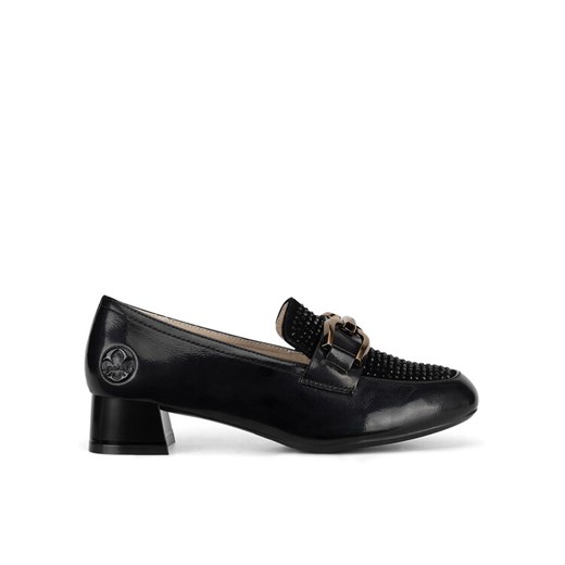 Rieker Loafersy 45055-00 Czarny ze sklepu MODIVO w kategorii Półbuty damskie - zdjęcie 187653723
