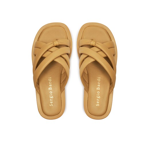 Sergio Bardi Japonki DELL-CHV-AC-01SB Brązowy ze sklepu MODIVO w kategorii Klapki damskie - zdjęcie 187653820