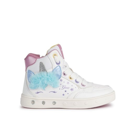 Geox Sneakersy J Skylin Girl J368WC 054AS C0653 D Biały ze sklepu MODIVO w kategorii Trampki dziecięce - zdjęcie 187653852
