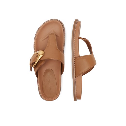 Gino Rossi Japonki CLAUDIE-R25SS03088 Brązowy ze sklepu MODIVO w kategorii Klapki damskie - zdjęcie 187653973