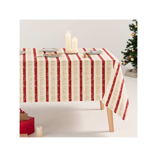 GAMUSI Obrus &quot;Striva&quot; w kolorze kremowo-beżowo-czerwonym ze sklepu Limango Polska w kategorii Obrusy i bieżniki - zdjęcie 187660833