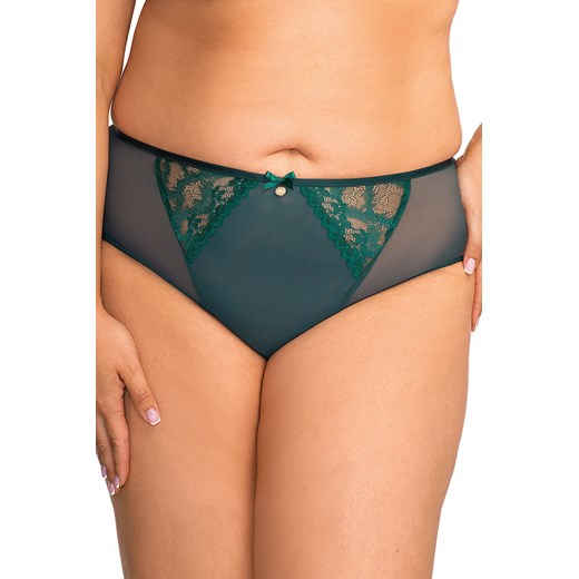 Nessa Nadine N01 figi klasyczne z koronkowymi wstawkami zielony ze sklepu kontri.pl w kategorii Majtki damskie - zdjęcie 187661984