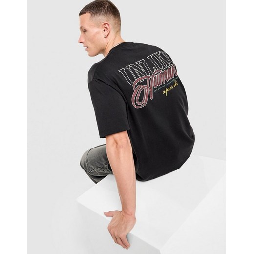 UNLIKE HUMANS T-SHIRT CANTON TEE BLK-BLK ze sklepu JD Sports  w kategorii T-shirty męskie - zdjęcie 187662153