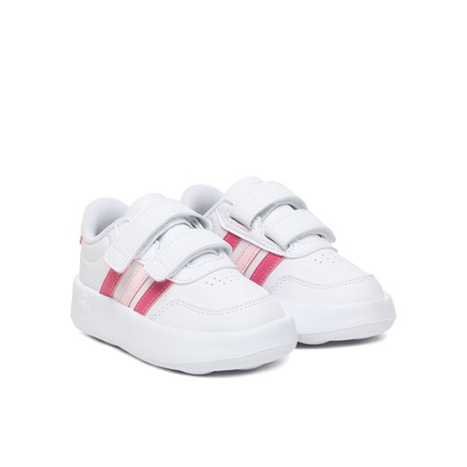 adidas Sneakersy Breaknet 3.0 JS3676 Biały ze sklepu MODIVO w kategorii Buty sportowe dziecięce - zdjęcie 187662904