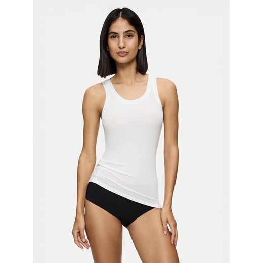 Triumph Top Beauty Layers 10221176 Écru Slim Fit ze sklepu MODIVO w kategorii Piżamy damskie - zdjęcie 187662943