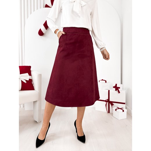 spódnica otranto bordowa m/38 ze sklepu UBRA w kategorii Spódnice - zdjęcie 187663402
