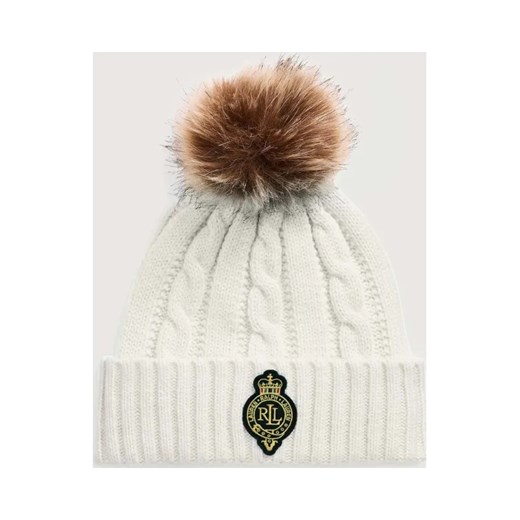 LAUREN RALPH LAUREN Czapka Crest-Patch | z dodatkiem wełny ze sklepu Gomez Fashion Store w kategorii Czapki zimowe damskie - zdjęcie 187663661